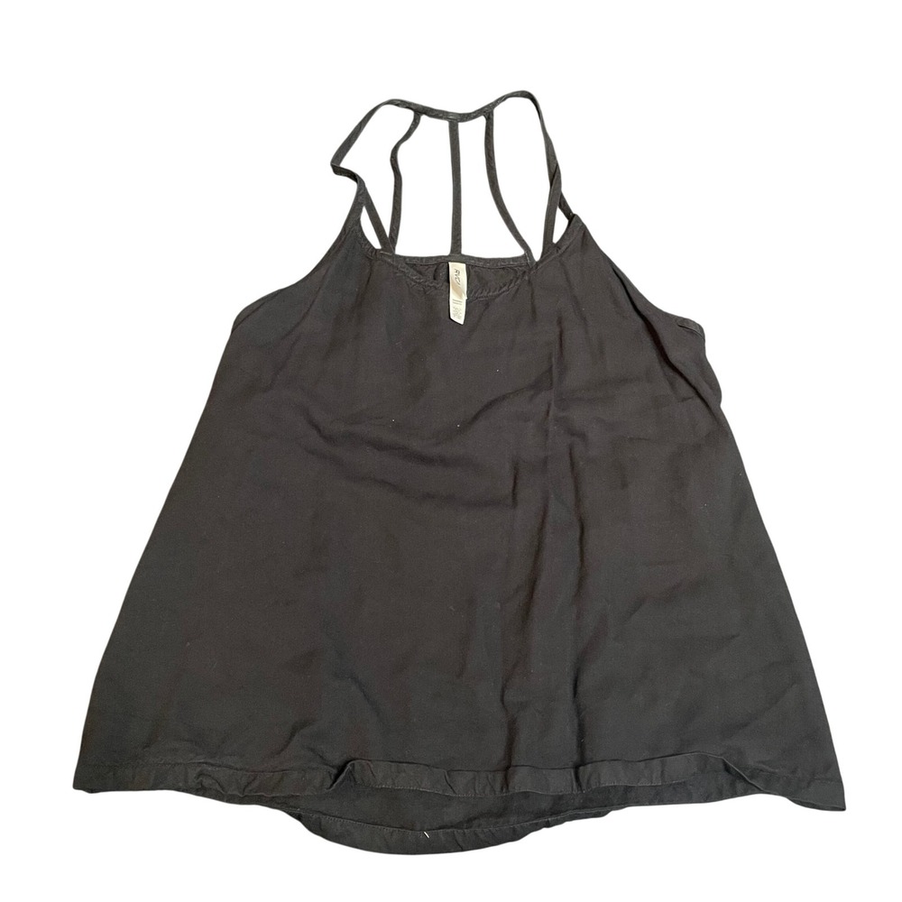 RVCA Black Tank Top Strappy Racerback Casual Everyday Women's Size S